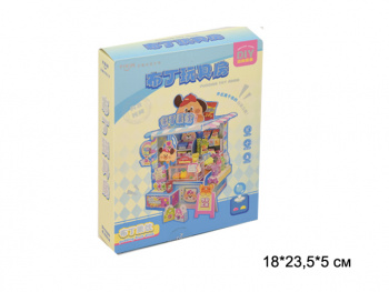 Конструктор арт. CJW-63-802 Румбокс "Сладкая лавка от собаки" в голубой кор.