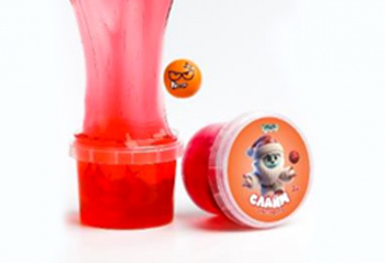 Слайм "Стекло" 90 гр Красный Мяч-Прыгун