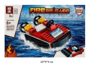 Конструктор арт. QL0272-6 Пожарная бригада 39 дет. в кор.~ Конструктор арт. QL0272-6 Пожарная бригада 39 дет. в кор.~