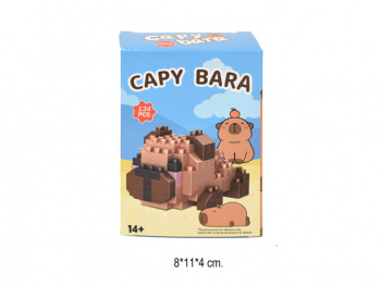 Конструктор арт. 662A-1 Капибара лежит 134 дет. в кор. (12 шт.) шоубокс_