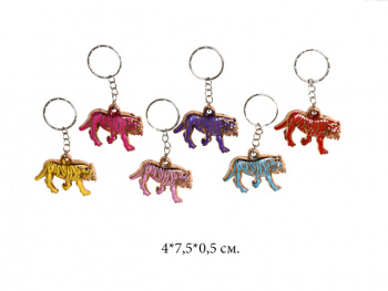 Брелок арт. 6-K-2022 Тигр цветное золото пластик (50 шт.) Брелок арт. 6-K-2022 Тигр цветное золото пластик (50 шт.)