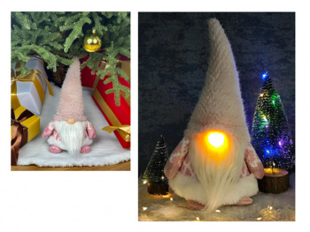 им Гном арт. W6712-601 В розовом колпаке, нос свет. 32 см в пак. им Гном арт. W6712-601 В розовом колпаке, нос свет. 32 см в пак.