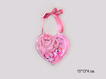 Набор украшений арт. 938-2 "Сердце" Пони в пласт. кор._ Набор украшений арт. 938-2 "Сердце" Пони в пласт. кор._