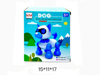 Собака арт. 696-R43 Робот на батар. свет, звук в кор._