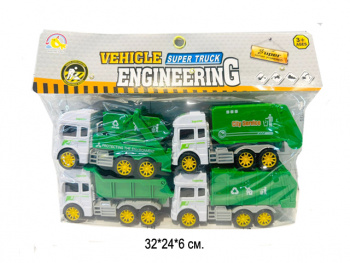 Набор машин арт. BHX821B Городские службы 4 шт. в пак.• Набор машин арт. BHX821B Городские службы 4 шт. в пак.•