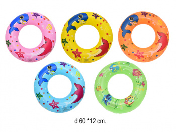 Надувн. круг арт. 1215-94-70 Подводный мир дельфин_