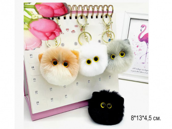 им Кот арт. 11795-209 Брелок Пушистая голова 8 см цвета микс в пак. им Кот арт. 11795-209 Брелок Пушистая голова 8 см цвета микс в пак.