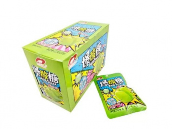 Конфета арт. 101906 Кислая Зеленая слива 22 г 20 шт. упаковка'