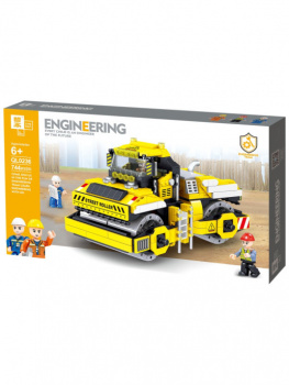 Конструктор арт. QL0236 Каток дорожный 744 дет. в кор. /24шт./•