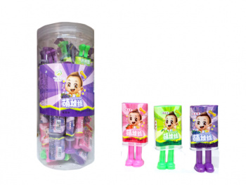 Конфета арт. 170837 Жидкая Коробочка на ножках 10 г 50 шт. вкусы микс в пластик. банке