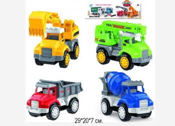 Набор машин арт. 530CY" Строит. техника инерц. 4 шт. в пак. 29*20*7