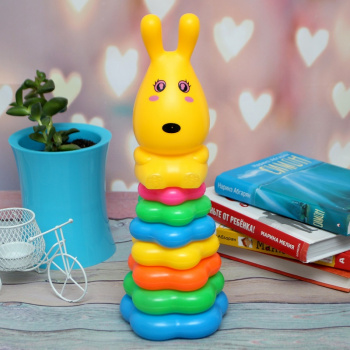 Пирамидка арт. 243 "Ушастик" 7 колец в сетке 33*12*12