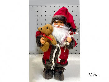 Дед Мороз арт. S1000-12-601 В красной шубке с игрушкой 30 см в пак. Дед Мороз арт. S1000-12-601 В красной шубке с игрушкой 30 см в пак.
