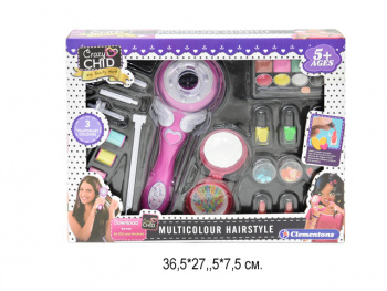 Набор косметики арт. 034 С машинкой, аксессуарами для плетения косичек в кор.~