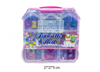 Набор для маникюра арт. MNY-10033A "Замок принцессы" в пластик. чемодане•/72 шт./