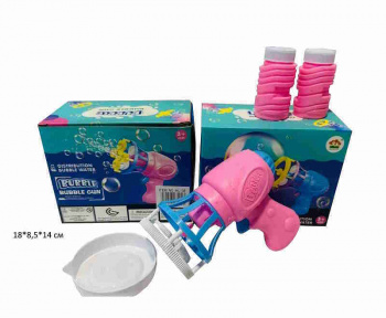 Пистолет арт. HL138 Фен на батар. свет, мыльные пузыри в кор.• Пистолет арт. HL138 Фен на батар. свет, мыльные пузыри в кор.•