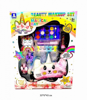 Набор косметики арт. ZR-17C "Единорог" с косметичкой, аксессуарами в кор._