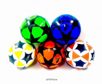 Мяч футбольный арт. 25177-4 Звезды цвета микс 22 см в пак._ Мяч футбольный арт. 25177-4 Звезды цвета микс 22 см в пак._