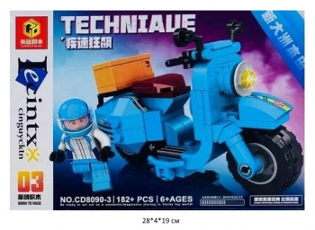 Конструктор арт. CD8090-3 Мотоцикл 182 дет. в кор.~ Конструктор арт. CD8090-3 Мотоцикл 182 дет. в кор.~