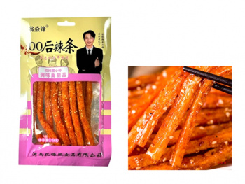 Соевое мясо арт. 922882 Острые пряно-сладкие палочки с кунжутом 76 г 10 шт. розовая упаковка'