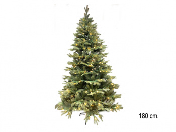 Елка 180 см арт. 2032-601-180 Светодиодная зеленая №11 комбинир. литье с пвх в кор.