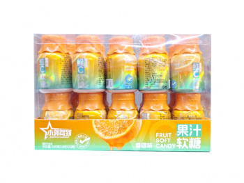 Конфета арт. 190745/190738-1 Жевательная "Апельсин" 16 г в баночке 20 шт. в кор.*