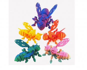 Фигурка 3Д арт. 3D025 Пчела подвижная цвета микс 1шт. в пак.) Фигурка 3Д арт. 3D025 Пчела подвижная цвета микс 1шт. в пак.)