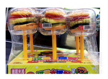 Мармелад арт. 450379 На палочке "Большой гамбургер" 50 г 6 шт. в кор.*'